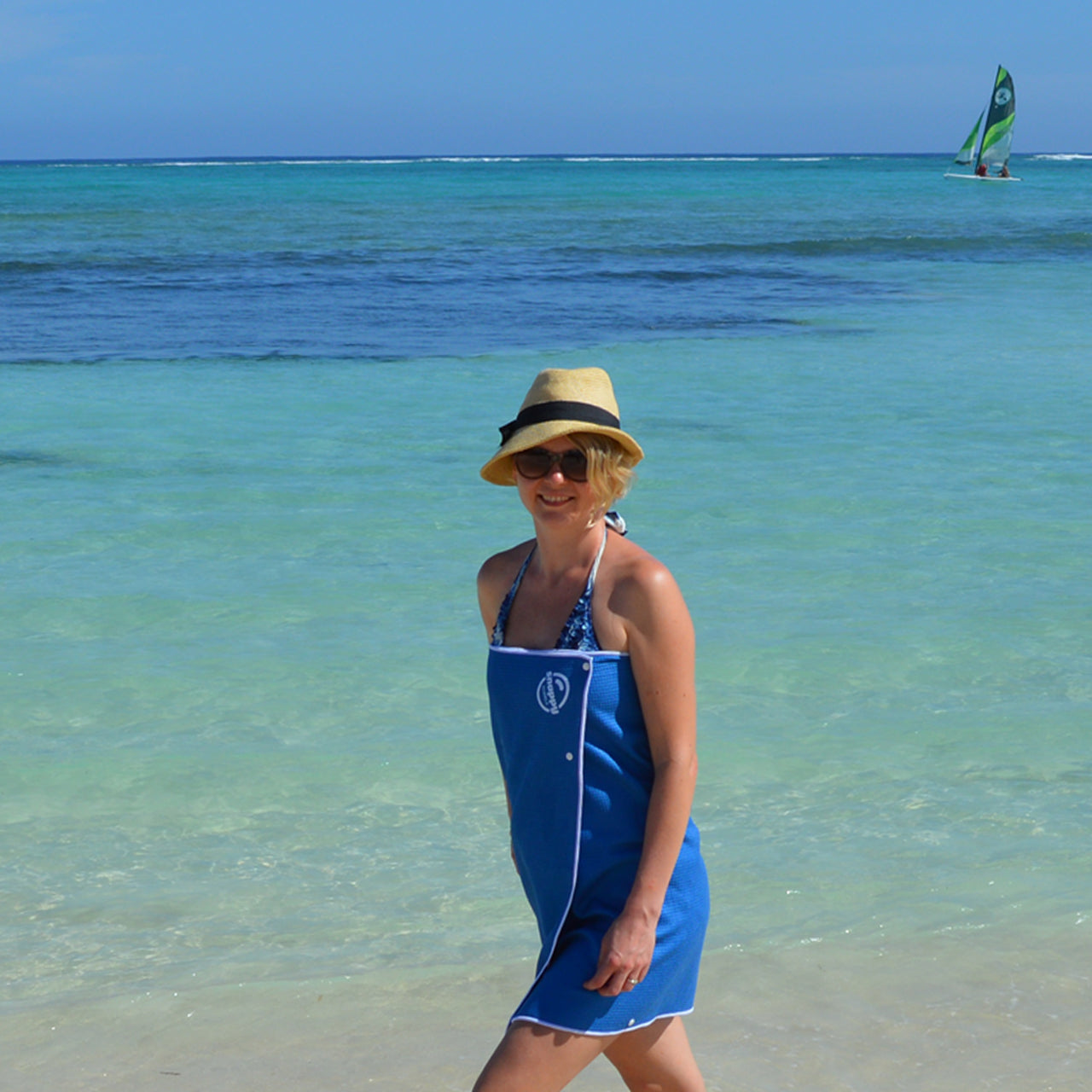 Snappy Waffle Weave Microfiber Travel Towels & Swim Towels