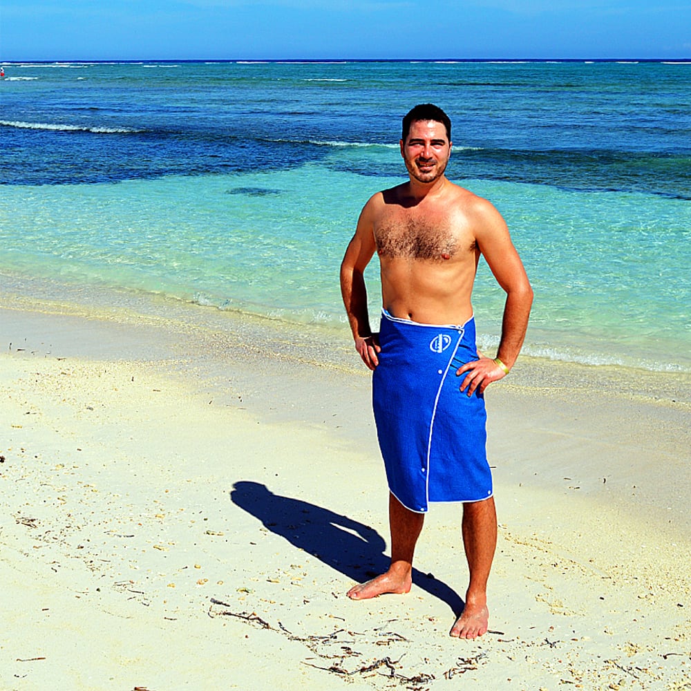 Snappy Beach Towel - Scuba Blue