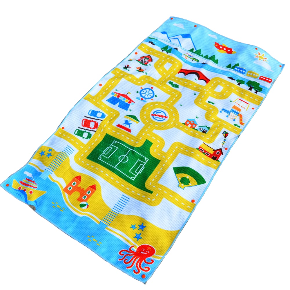 Kids Waffle Weave Swim Towel...with Snaps - Playmat